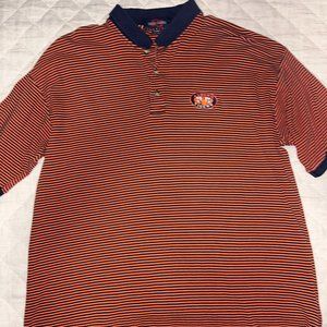 Vintage Auburn Striped Polo